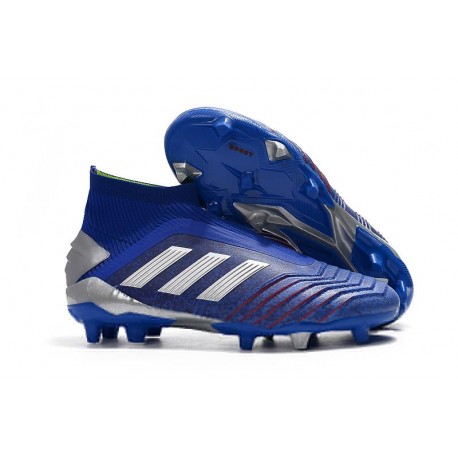 Botas de fútbol adidas Predator 19+ Fg - Azul Plata