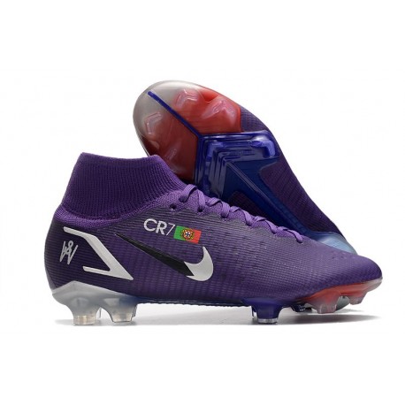 Nike Mercurial Superfly VIII Elite DF FG Ronaldo CR7 Violeta