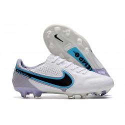 Nike Botas Hombre Tiempo Legend 9 Elite FG Blanco Negro