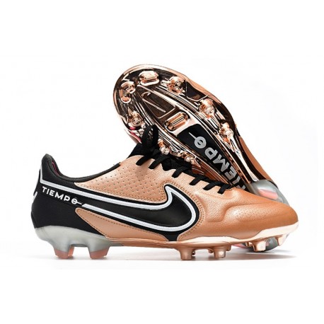 Nike Botas Hombre Tiempo Legend 9 Elite FG Cobre Metálico Blanco Negro