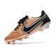 Nike Botas Hombre Tiempo Legend 9 Elite FG Cobre Metálico Blanco Negro