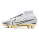 Nike Zoom Mercurial Superfly IX Elite FG Blanco Negro Oro