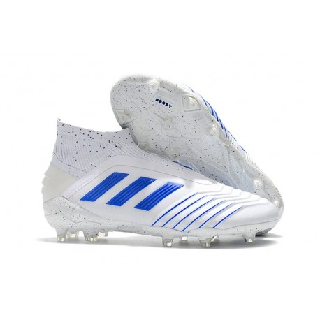 Botas de fútbol adidas Virtuso Predator 19+ Fg - Blanco Azul