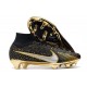 Nike Zoom Mercurial Superfly IX Elite FG Negro Metal Oro