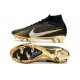 Nike Zoom Mercurial Superfly IX Elite FG Negro Metal Oro