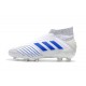 Botas de fútbol adidas Virtuso Predator 19+ Fg - Blanco Azul