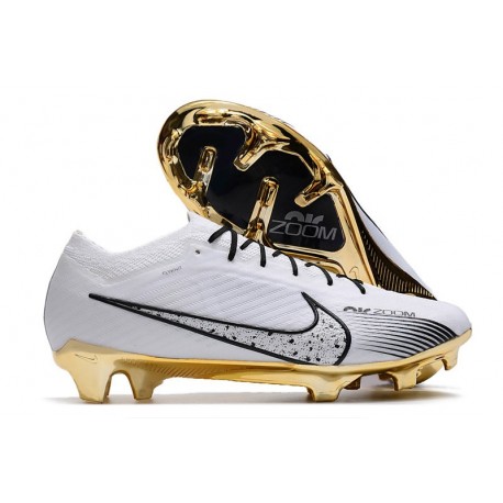 Nike Air Zoom Mercurial Vapor 15 Elite FG Blanco Oro