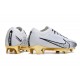 Nike Air Zoom Mercurial Vapor 15 Elite FG Blanco Oro