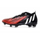 adidas Predator Edge.1 FG Bota Negro Rojo Blanco