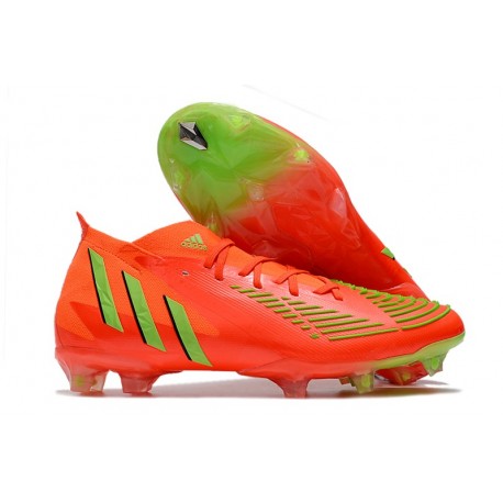 adidas Predator Edge.1 FG Bota Rojo Team Solar Verde Negro