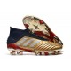 Botas de fútbol adidas Predator 19+ Fg - Oro Plata Rojo