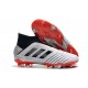 Botas de fútbol adidas Predator 19+ Fg - Plata Negro Rojo