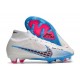 Nike Zoom Mercurial Superfly 9 Elite FG Blanco Azul