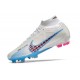 Nike Zoom Mercurial Superfly 9 Elite FG Blanco Azul