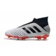 Botas de fútbol adidas Predator 19+ Fg - Plata Negro Rojo