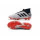 Botas de fútbol adidas Predator 19+ Fg - Plata Negro Rojo