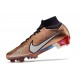 Nike Zoom Mercurial Superfly 9 Elite FG Bronce Blanco Azul