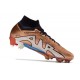 Nike Zoom Mercurial Superfly 9 Elite FG Bronce Blanco Azul