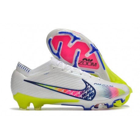 Nike Zoom Mercurial Vapor XV Elite FG Blanco Rosa Azul