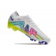 Nike Zoom Mercurial Vapor XV Elite FG Blanco Rosa Azul