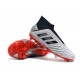 Botas de fútbol adidas Predator 19+ Fg - Plata Negro Rojo