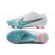 Nike Zoom Mercurial Vapor XV Elite FG Blanco Azul Báltico Rosa Blast Indigo Haze