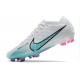 Nike Zoom Mercurial Vapor XV Elite FG Blanco Azul Báltico Rosa Blast Indigo Haze