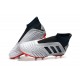 Botas de fútbol adidas Predator 19+ Fg - Plata Negro Rojo