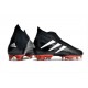 Tacos de Futbol adidas Predator Edge+ FG Negro Blanco Rojo