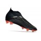 Tacos de Futbol adidas Predator Edge+ FG Negro Blanco Rojo