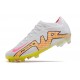 Nike Zoom Mercurial Vapor XV Elite FG Blanco Rosa Amarillo