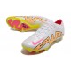 Nike Zoom Mercurial Vapor XV Elite FG Blanco Rosa Amarillo