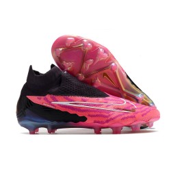 Nike Phantom GX Elite DF Link FG Rosa Negro