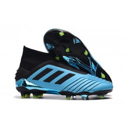 adidas Zapatillas de fútbol Predator 19+ FG - Azul Negro