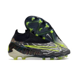 Nike Phantom GX Elite DF Link FG Negro Voltio Blanco Azul Glow