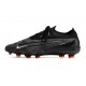 Nike Phantom GX Elite Gripknit FG Negro Cumbre Blanco Dk Gris Humo