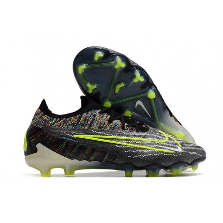 Nike Phantom GX Elite Gripknit FG Negro Voltio Blanco Azul Glow