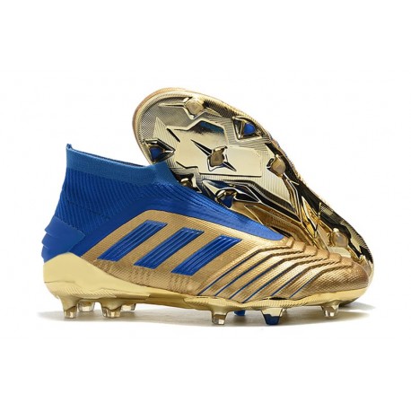 adidas Zapatillas de fútbol Predator 19+ FG - Oro Azul