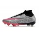 Nike Zoom Mercurial Superfly IX Elite SG Plateado Metalizado Rosa Hyper Negro