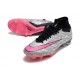 Nike Zoom Mercurial Superfly IX Elite SG Plateado Metalizado Rosa Hyper Negro