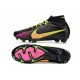 Nike Zoom Mercurial Superfly 9 Elite FG Negro Rosa Amarillo