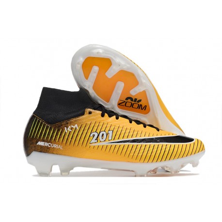 Nike Zoom Mercurial Superfly 9 Elite FG Amarillo Negro