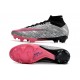 Nike Zoom Mercurial Superfly 9 Elite FG Plateado Metalizado Rosa Negro