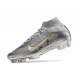 Nike Zoom Mercurial Superfly 9 Elite FG Plateado Metalizado Oro