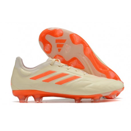 adidas Copa Pure.1 FG Botas de Futbol Off Blanco Equipo Solar Naranja