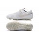 Nike Tiempo Legend 8 Elite FG Botas de Fútbol Blanco Plata