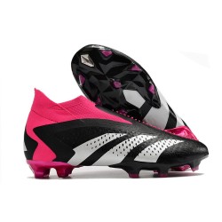 Zapatos adidas Predator Accuracy+ FG Negro Blanco Equipo Rosa