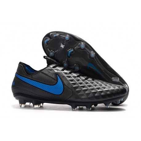 Nike Tiempo Legend 8 Elite FG Botas de Fútbol Negro Azul