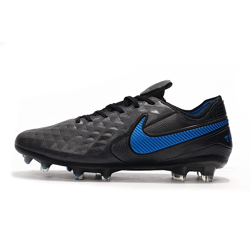 Nike Tiempo Legend 8 Elite FG Botas de Fútbol Negro Azul