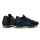 Nike Tiempo Legend 8 Elite FG Botas de Fútbol Negro Azul